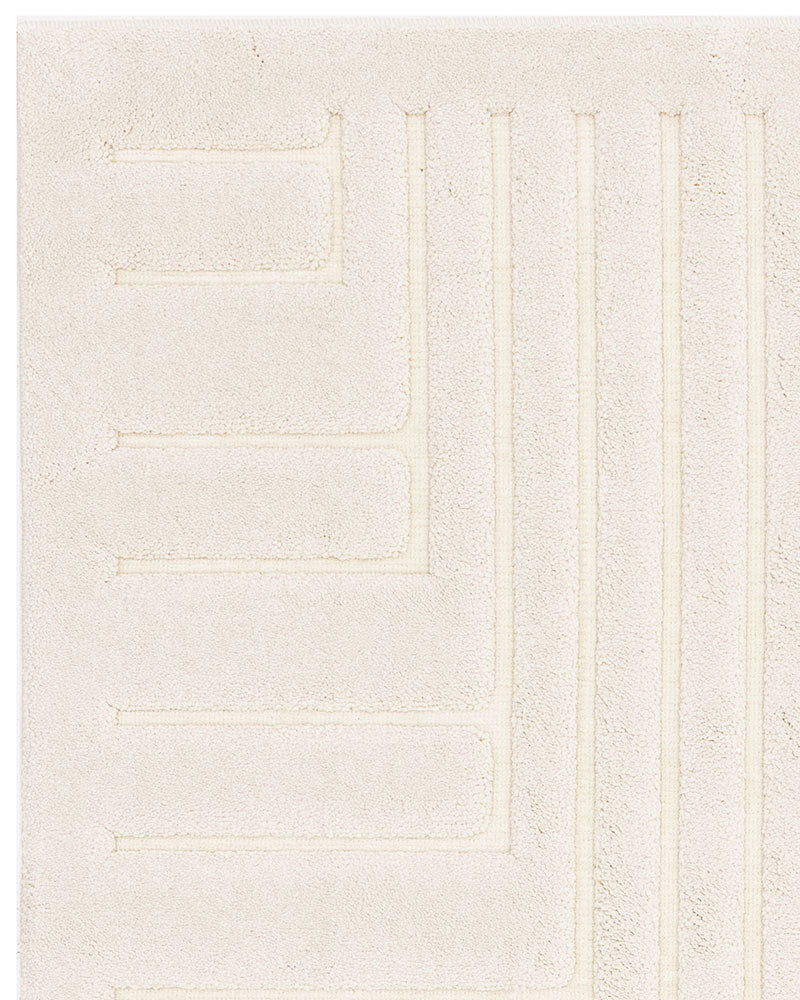 VALLEY 01 IVORY CONNECTION SCANDI CARVED RUG