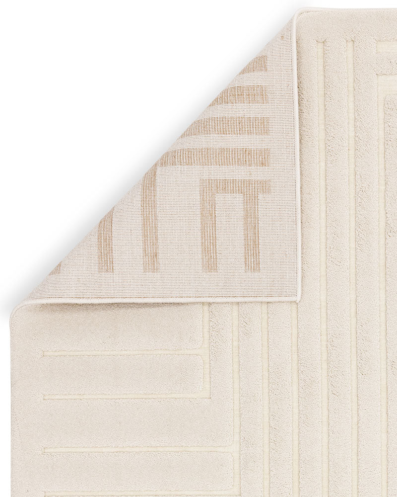 VALLEY 01 IVORY CONNECTION SCANDI CARVED RUG