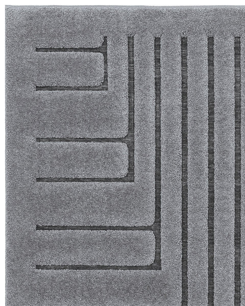 VALLEY 02 CHARCOAL GREY CONNECTION RUG