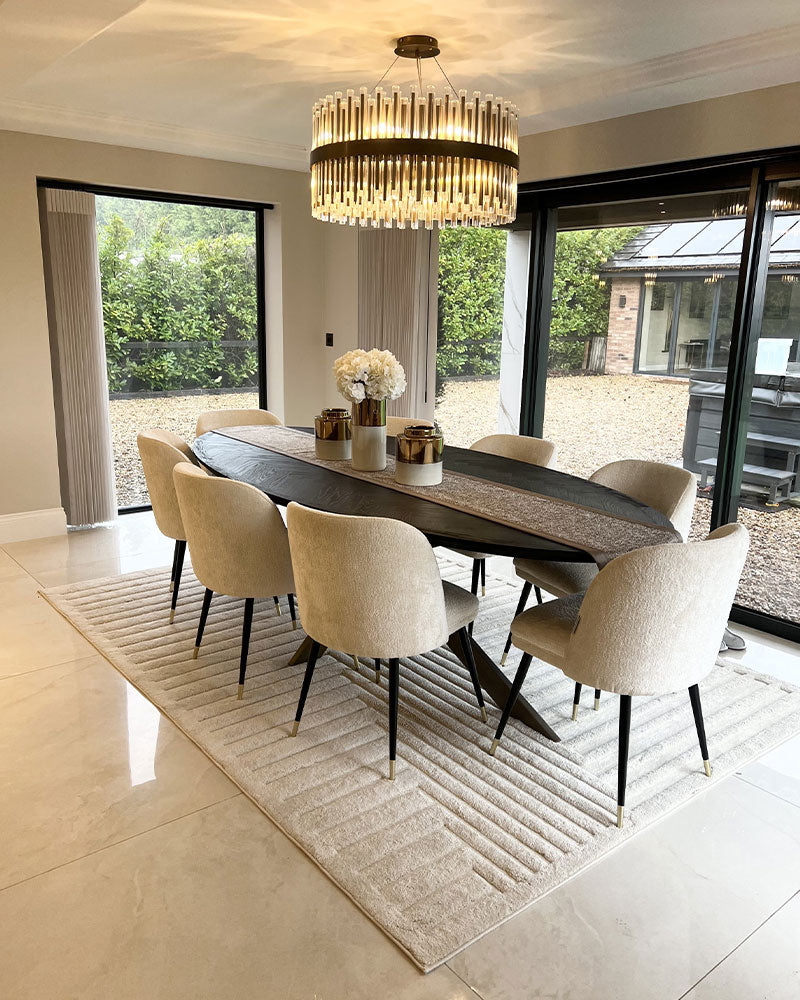 VALLEY 01 IVORY CONNECTION SCANDI CARVED RUG