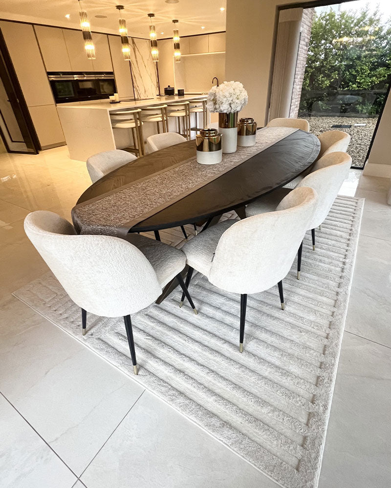 VALLEY 01 IVORY CONNECTION SCANDI CARVED RUG