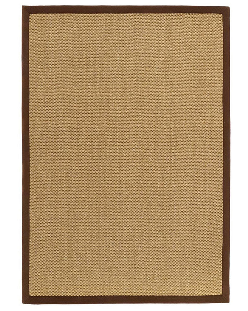 ORIGINS SISAL WARM NATURAL WITH DARK BROWN BORDER RUG