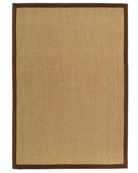 ORIGINS SISAL WARM NATURAL WITH DARK BROWN BORDER RUG