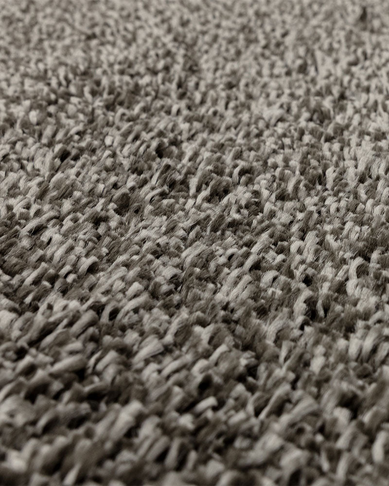 ATLAS GUNMETAL GREY THICK SHAGGY RUG