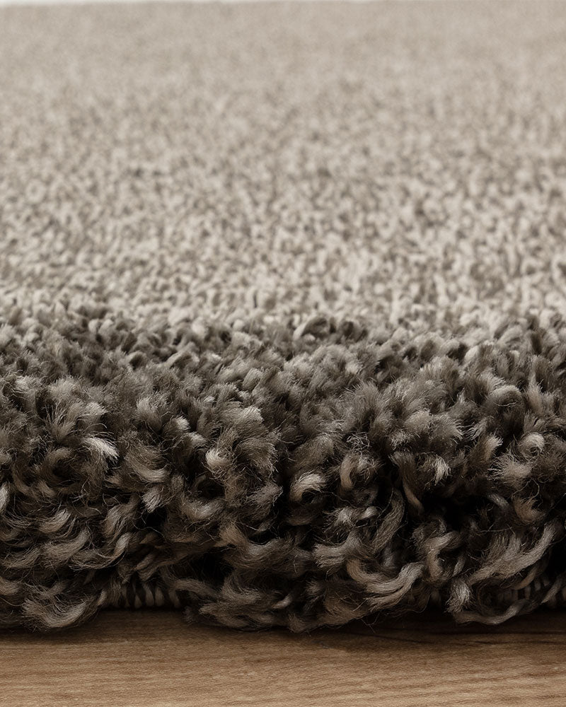 ATLAS GUNMETAL GREY THICK SHAGGY RUG