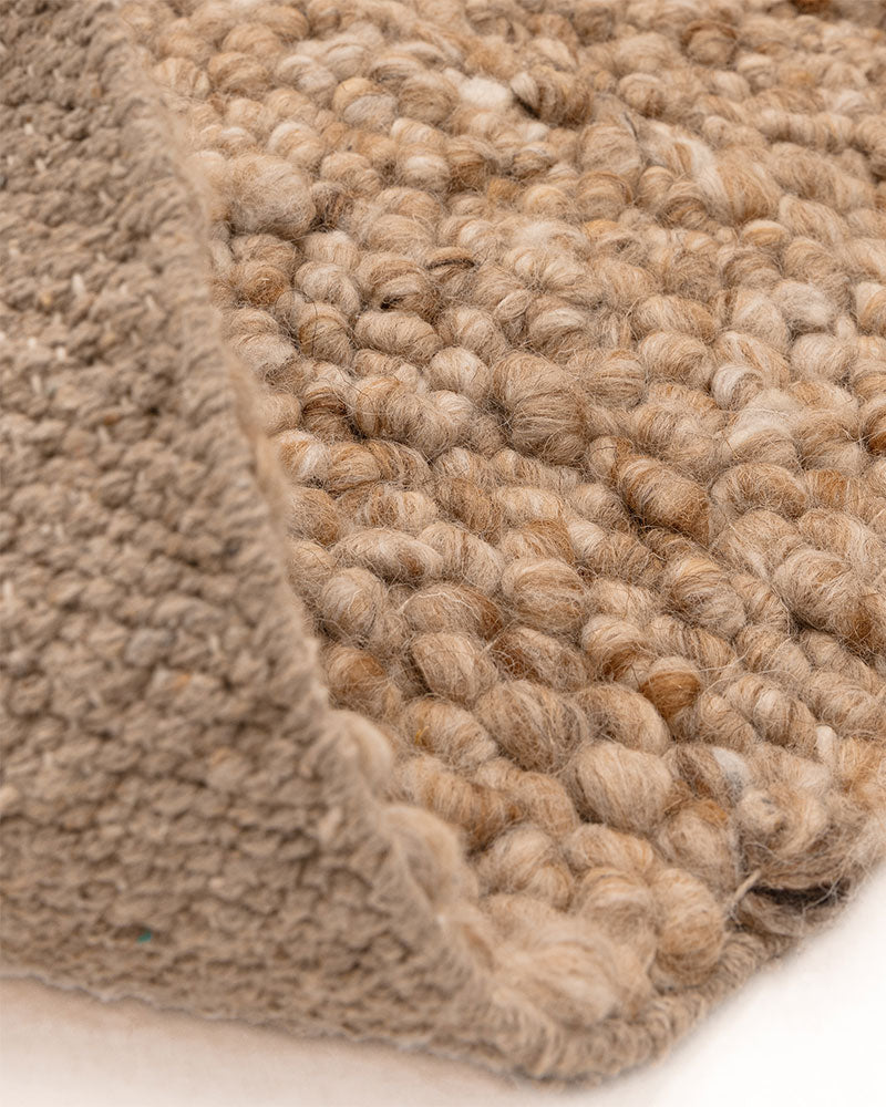 ADLER HONEY NATURAL WOOL LOOP RUG
