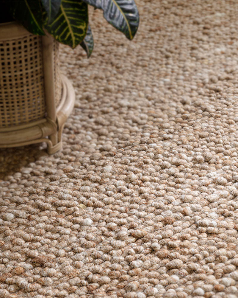 ADLER HONEY NATURAL WOOL LOOP RUG