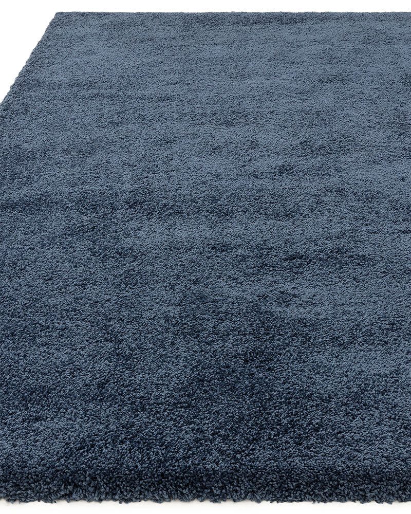 ATLAS NAVY BLUE THICK SHAGGY RUG