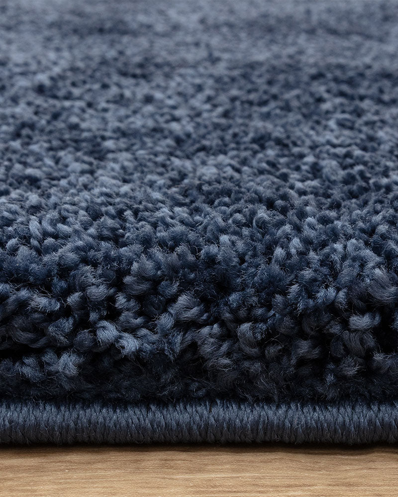 ATLAS NAVY BLUE THICK SHAGGY RUG
