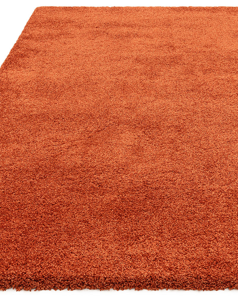 ATLAS ORANGE THICK SHAGGY RUG