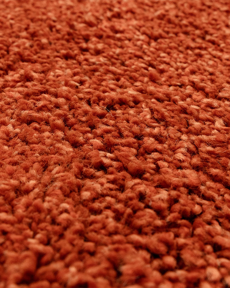ATLAS ORANGE THICK SHAGGY RUG