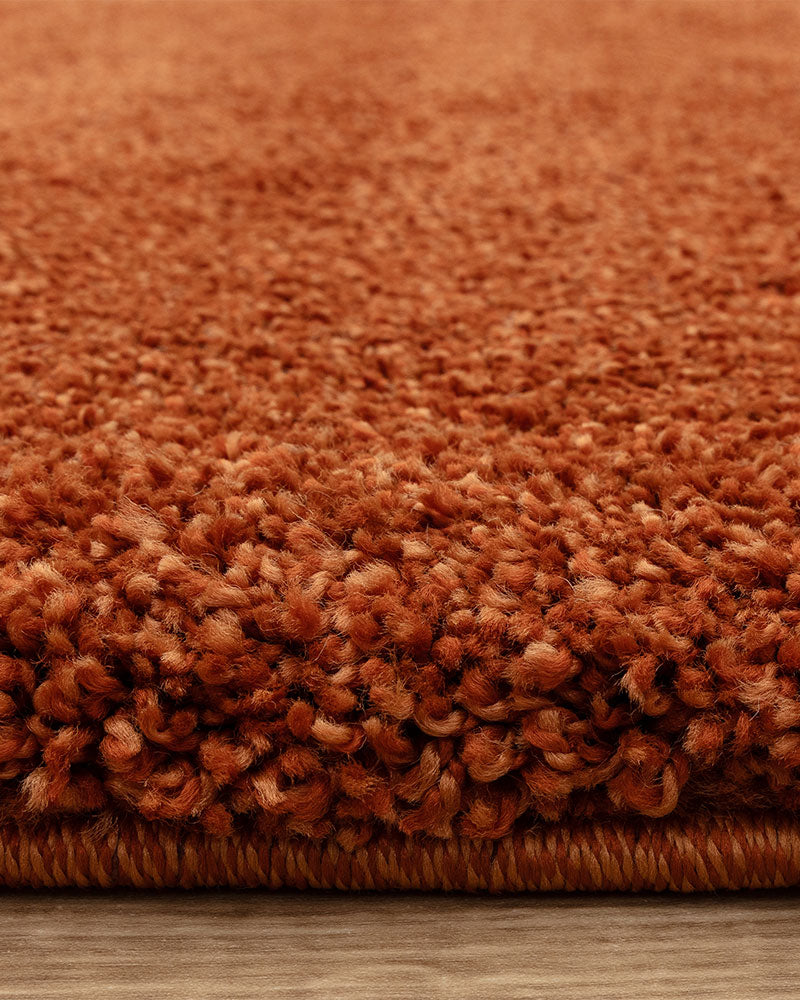 ATLAS ORANGE THICK SHAGGY RUG