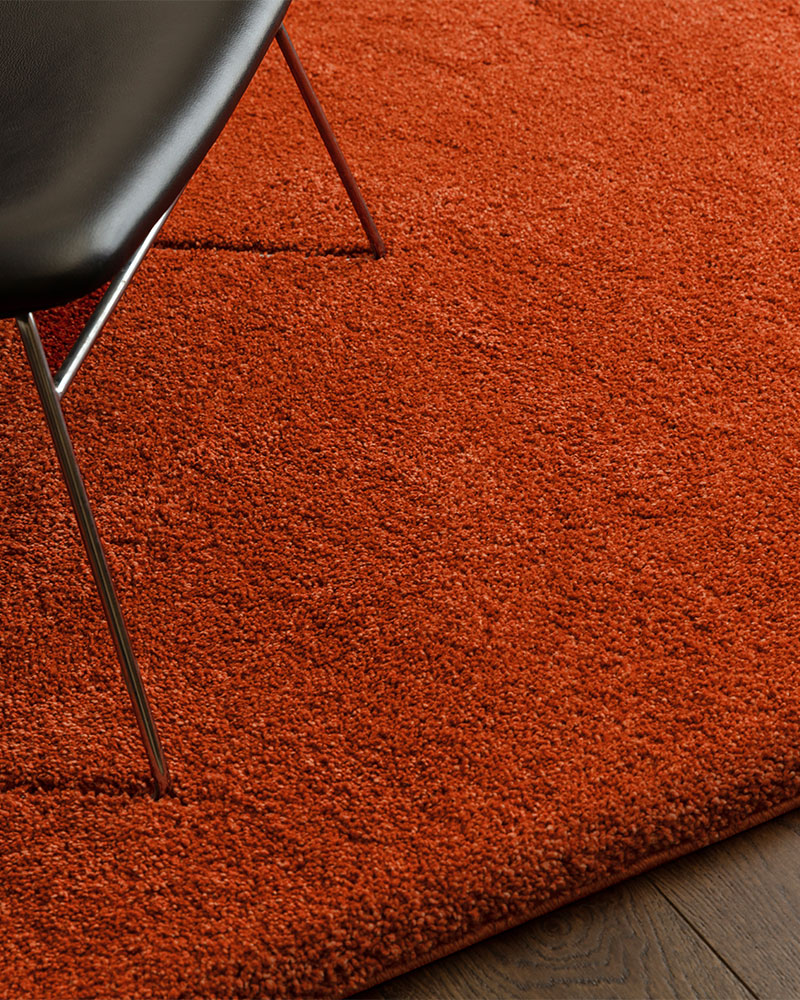 ATLAS ORANGE THICK SHAGGY RUG