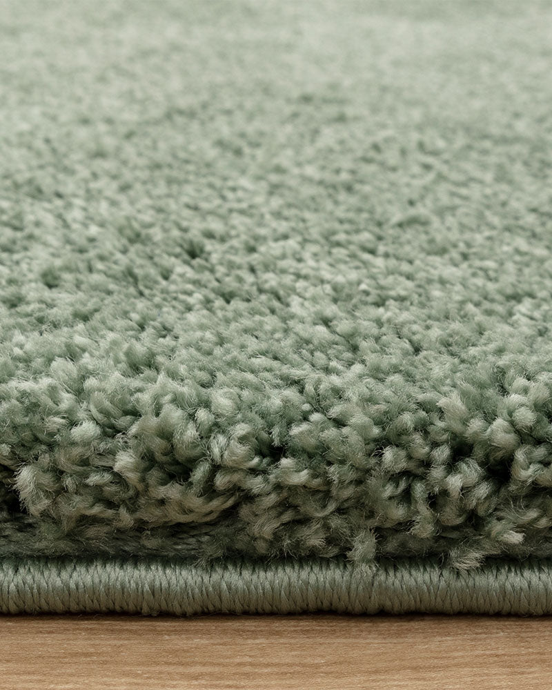 ATLAS SAGE GREEN THICK SHAGGY RUG