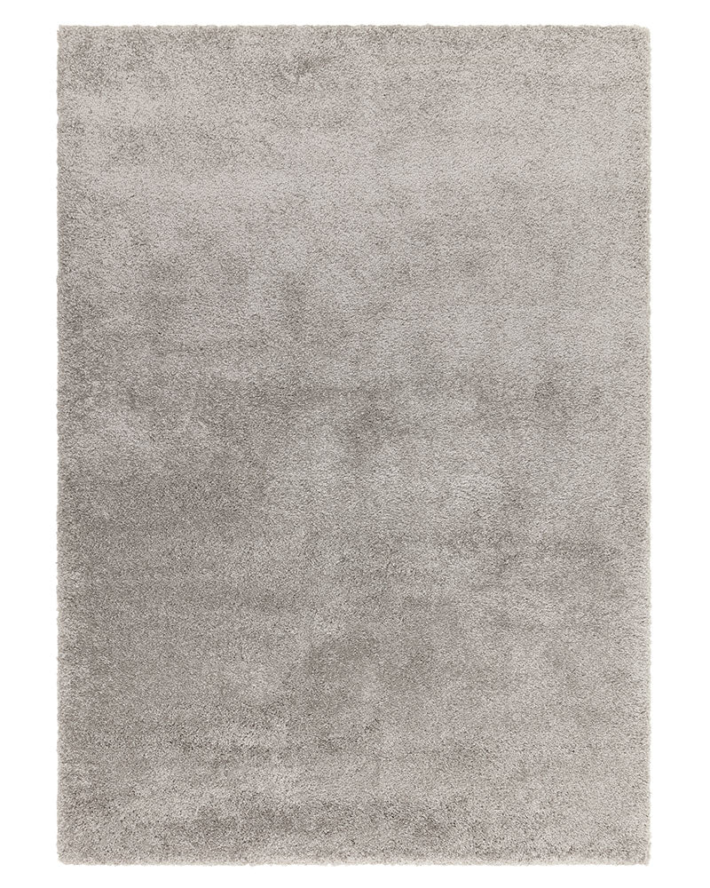 ATLAS SILVER GREY THICK SHAGGY RUG