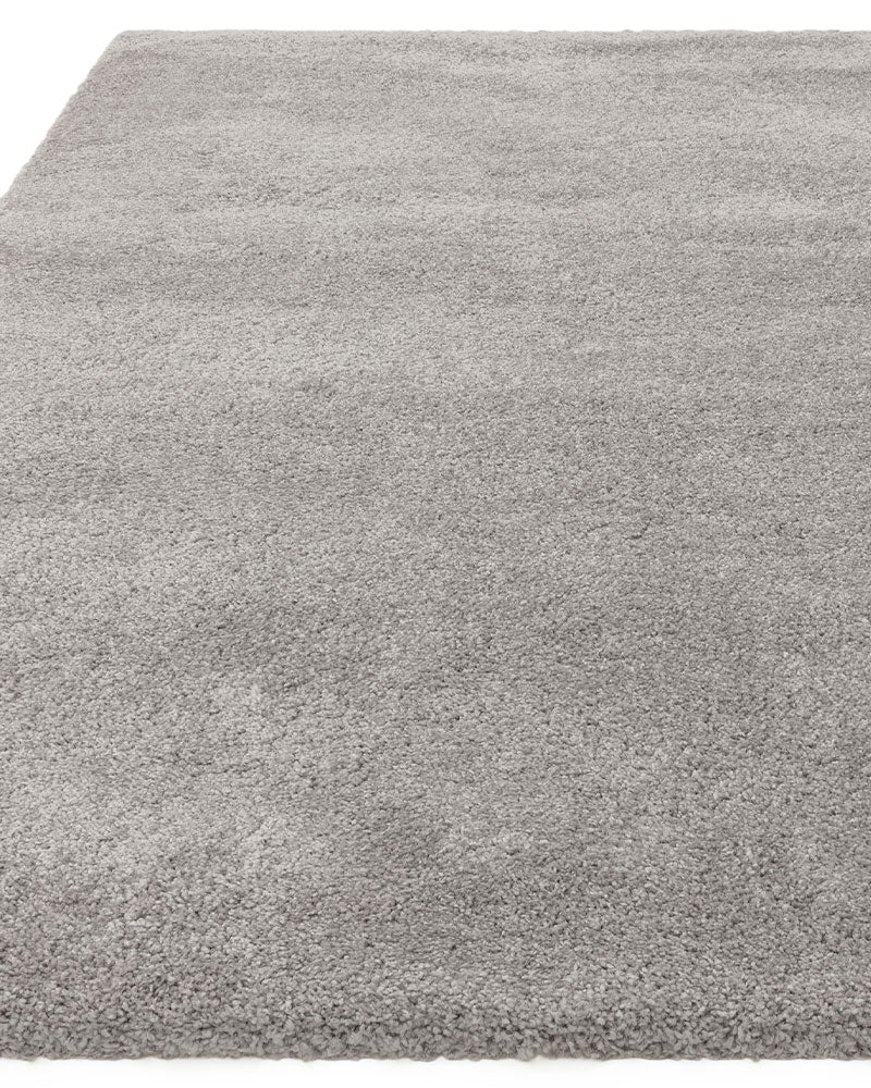 ATLAS SILVER GREY THICK SHAGGY RUG