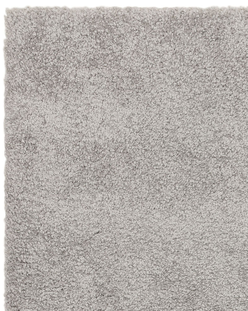ATLAS SILVER GREY THICK SHAGGY RUG