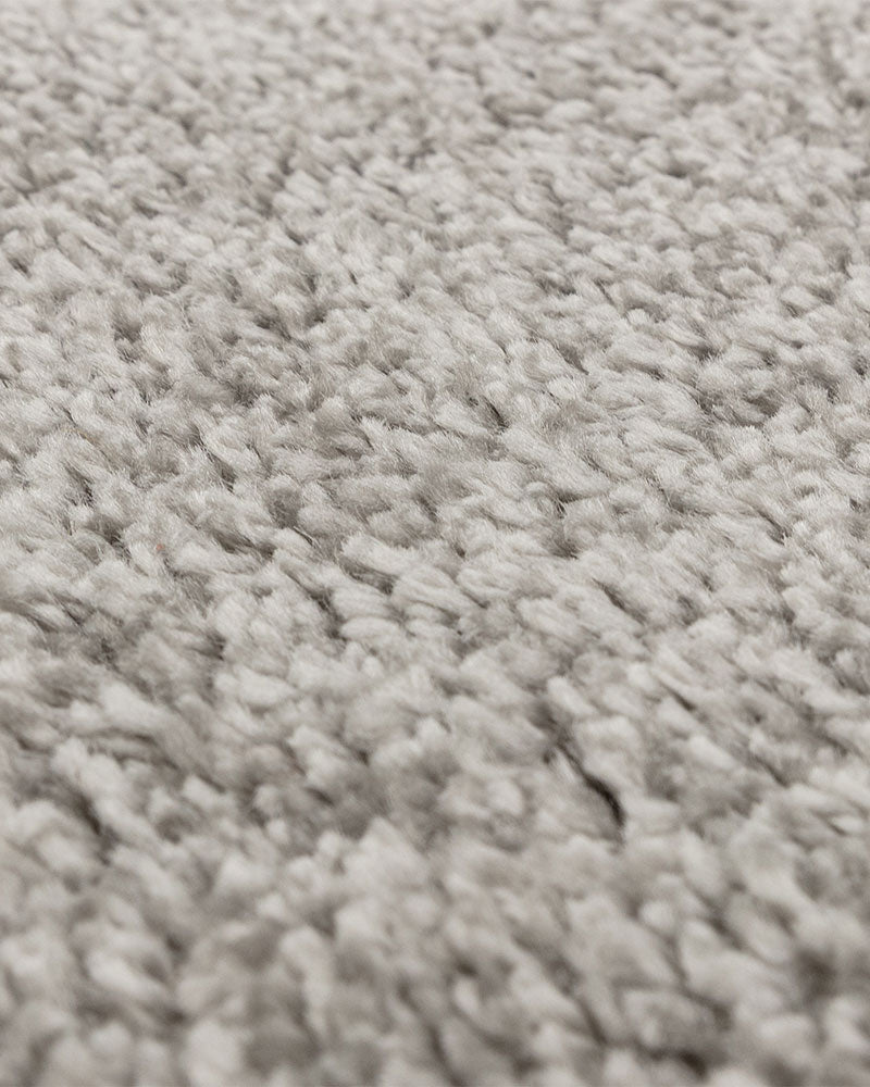 ATLAS SILVER GREY THICK SHAGGY RUG