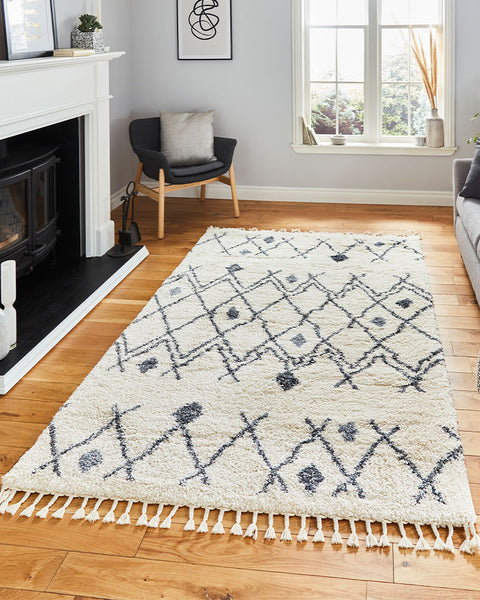 ASPEN 1799 IVORY GREY BOHO RUG