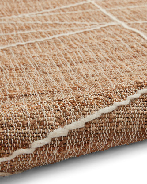 BAZAAR FLATWEAVE FRINGE JUTE RUG 24831 NATURAL