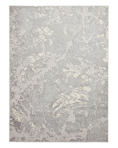 APOLLO 2677 GREY IVORY METALLIC ABSTRACT RUG