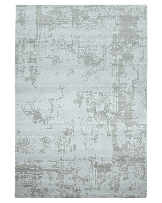 ASTRAL LUXURY VELVET ABSTRACT MARBLE AS13 SILVER RUG