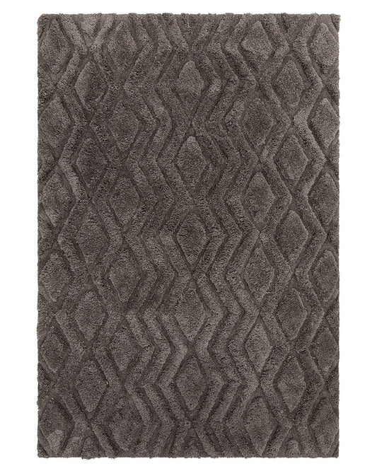 HARRISON CHARCOAL HIGH LOW SHAGGY RUG