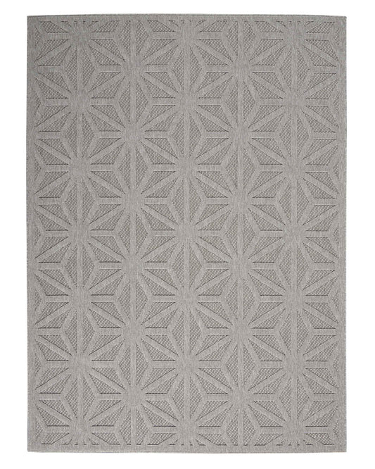 COZUMEL CZM01 INDOOR OUTDOOR LIGHT GREY RUG