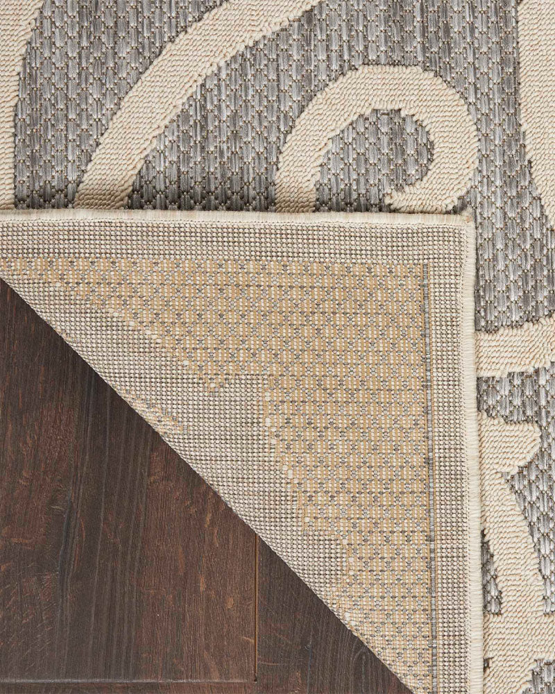 COZUMEL CZM04 SCROLL INDOOR OUTDOOR GREY CREAM