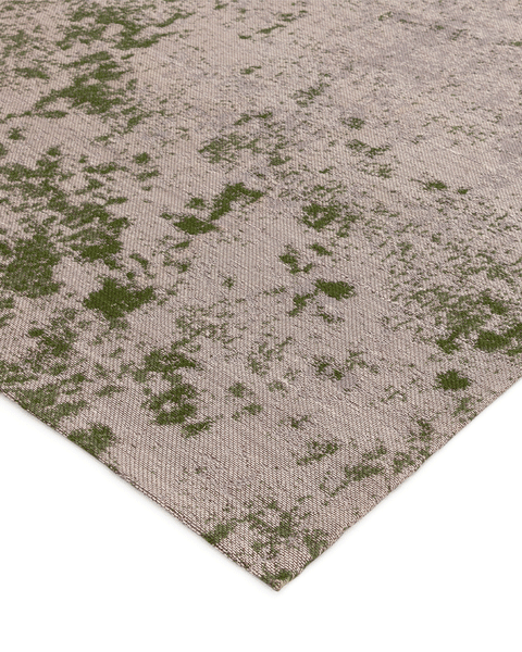 DARA ABSTRACT INDOOR OUTDOOR RUG GREEN