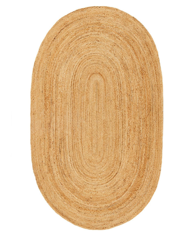 JUTE BRAIDED OVAL RUG NATURAL
