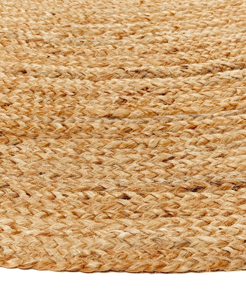 JUTE BRAIDED OVAL RUG NATURAL