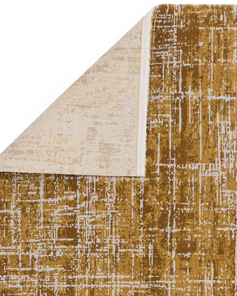 KUZA ABSTRACT GOLD RUG