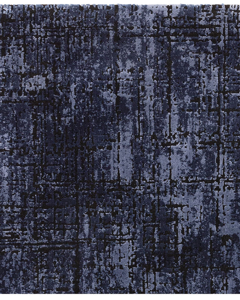 KUZA ABSTRACT NAVY BLUE RUG