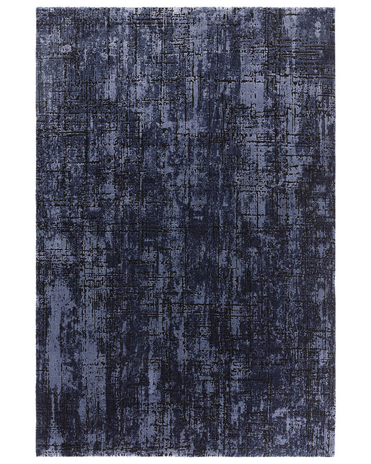 KUZA ABSTRACT NAVY BLUE RUG