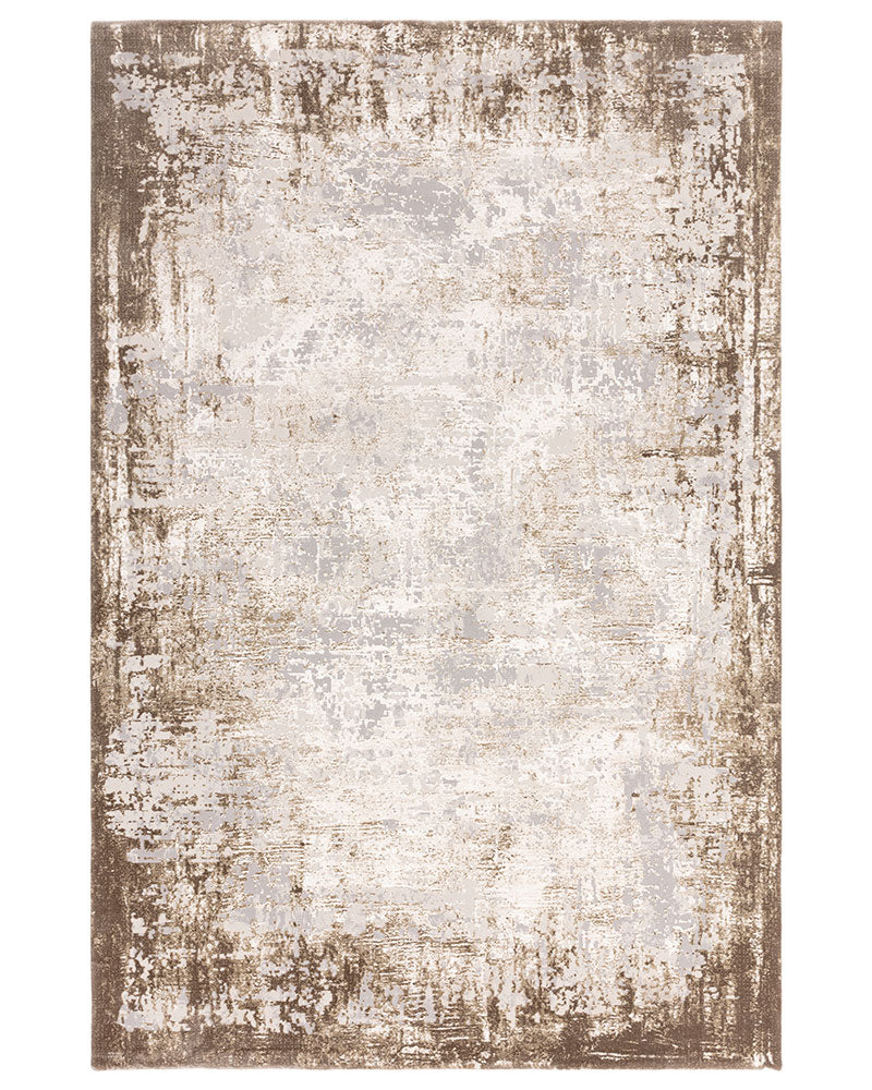 KUZA BORDER BEIGE RUG