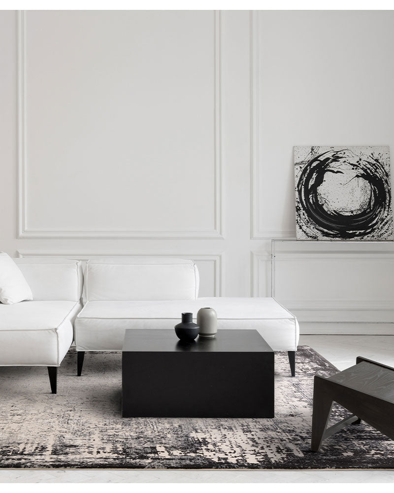 KUZA BORDER GREY RUG
