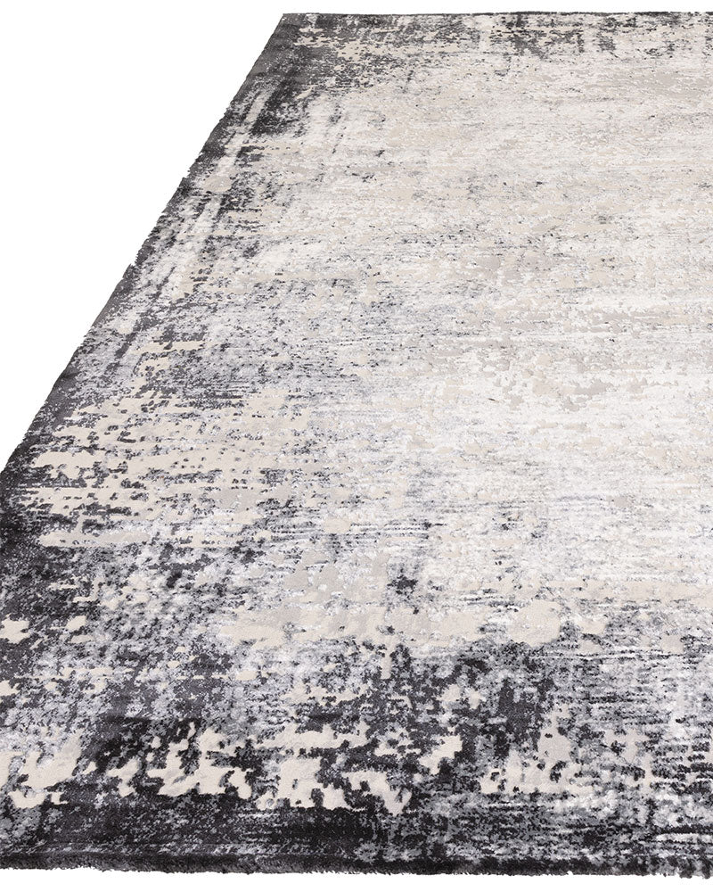KUZA BORDER GREY RUG