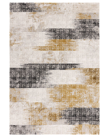 KUZA LINES GOLD RUG