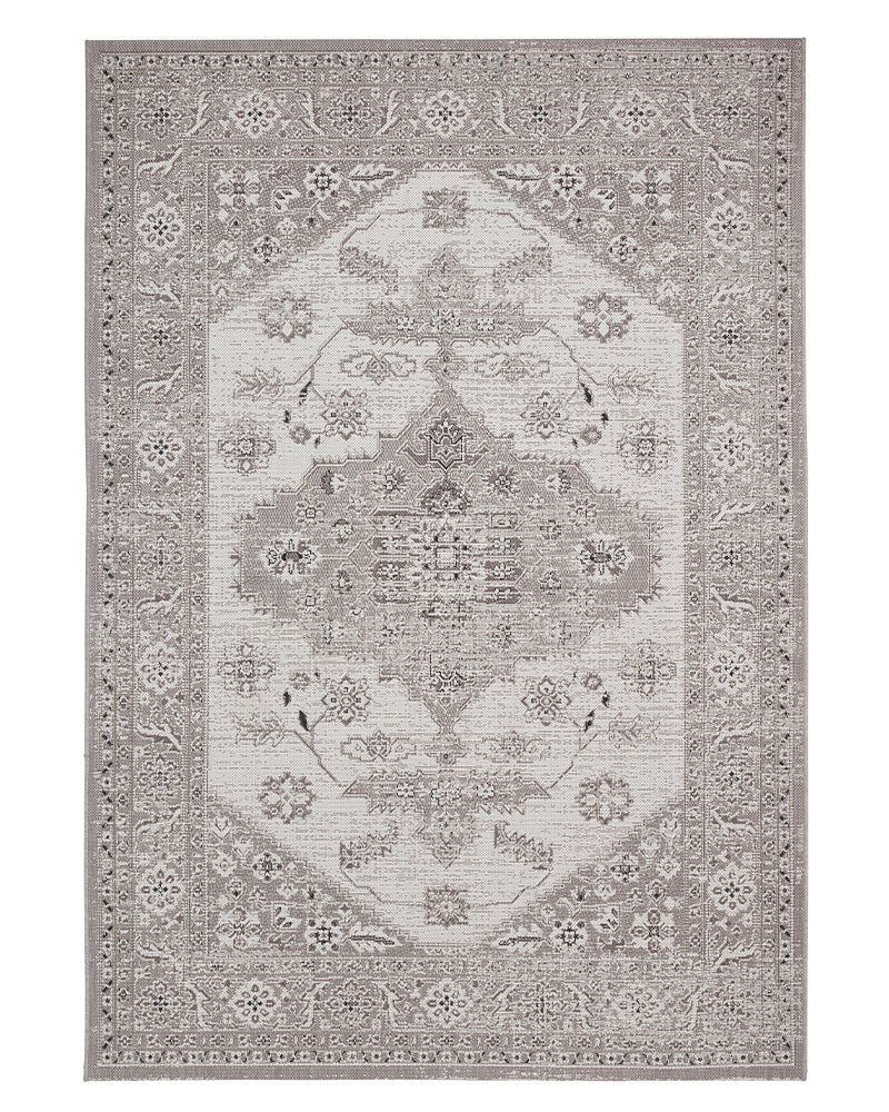 MIAMI VINTAGE 19517 INDOOR / OUTDOOR RUG GREY BEIGE