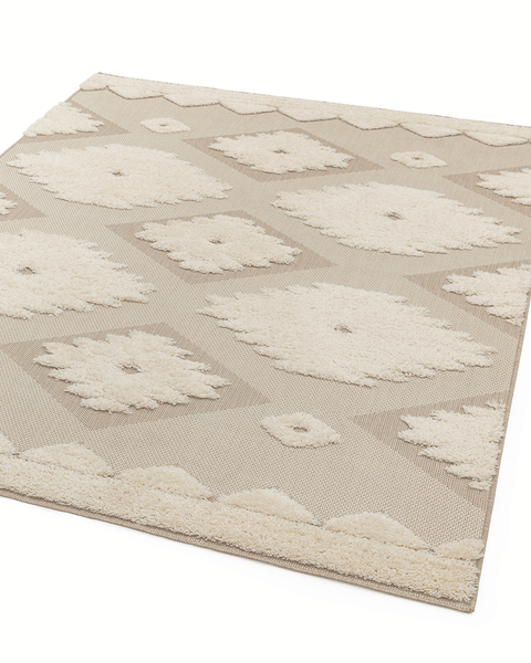 MONTY OUTDOOR RUG MN02 TRIBAL NATURAL / CREAM