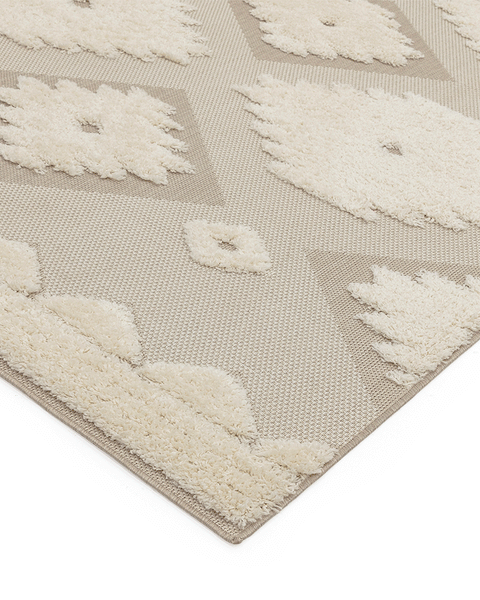 MONTY OUTDOOR RUG MN02 TRIBAL NATURAL / CREAM