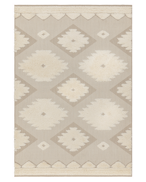 MONTY OUTDOOR RUG MN02 TRIBAL NATURAL / CREAM