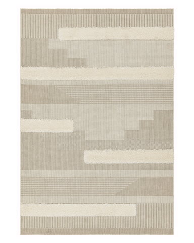 MONTY OUTDOOR RUG MN06 NATURAL / CREAM GEOMETRIC