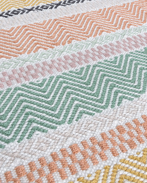 BOARDWALK PASTEL MULTI STRIPE INDOOR OUTDOOR RUG