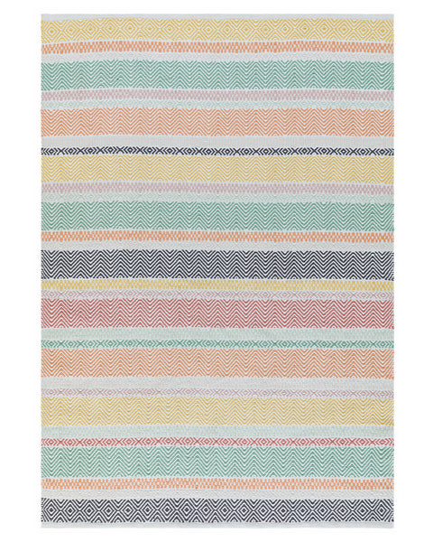 BOARDWALK PASTEL MULTI STRIPE INDOOR OUTDOOR RUG