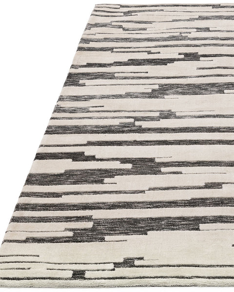 MASON IKAT CHARCOAL GREY CREAM RUG