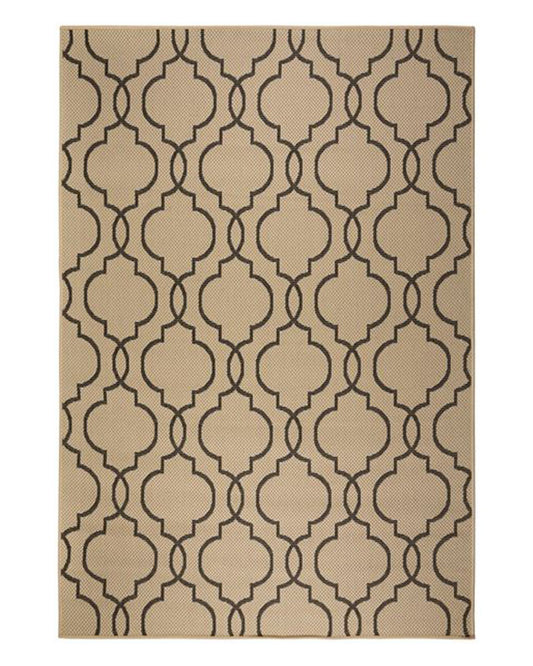 ALFRESCO MILAN INDOOR / OUTDOOR RUG BEIGE ANTHRACITE