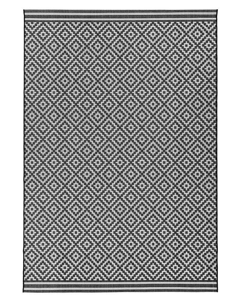 PATIO PAT12 DIAMOND MONO INDOOR OUTDOOR FLATWEAVE RUG