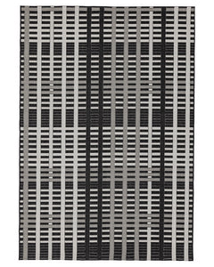 PATIO INDOOR OUTDOOR RUG GRID BLACK PAT22